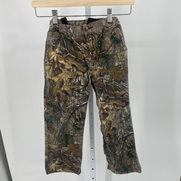 Carhartt Realtree Camo Carpenter Pants (Youth 7) Adjustable Waist Duck Canvas - Picture 1 of 11